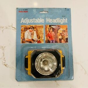 Radio Shack Adjustable Headlight Hands Free  Vintage New In Package.